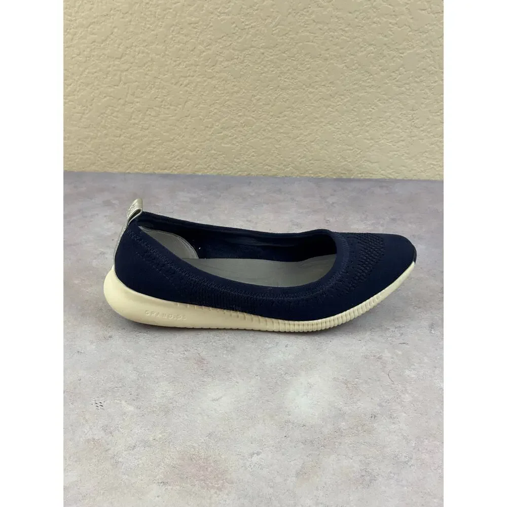 Cole Haan Shoes Womens 9.5 B Zerogrand Casual Slip On Ballet Flats W10852 Blue